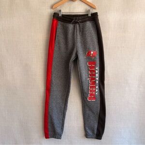 NFL Gray Sweatpants with Red & Black Side Panels 14/16